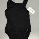 Phineein Girls Sleeveless Ballet Gymnastics Leotards - Kids Athletic Crisscross Back Dancewear Unitards (Black)  7-8Y