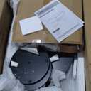 Merax 44" Cloud-Shaped Wooden Coffee Table Cream Style CenterTable with 3 Thick Legs,Minimalist Irregular EndTable (Black)