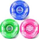 Snow Tube 36" Inflatable Snow Sled Thickened Heavy Duty Hard Bottom PVC Sleds with Handles Outdoor Winter Toys for Outdoor Sledding Sports Gift Supplies