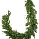 Norfolk Pine Garland 6ft Real Touch Realistic Christmas Pine Garland, Greenery Artificial Christmas Decorations for Table, Mantle, Wall