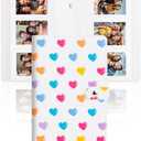 Veicevol 156 Pockets Photo Albums for Fujifilm Instax Mini Camera, Polaroid Camera, Leather Cover, Photo Album for Instax Mini 12 11 9 40 90 8 7 Evo LiPlay Instant Camera, 2x3 Photo Album (White), Pack Of 2 