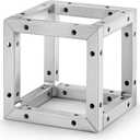 Blulu 8in x 8in Aluminum Trussing Box, 6 Way Corner with Hardware Box Truss Section Bolt with 16 Sets M10 Bolts Compatible with All Major Name Brands
