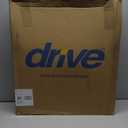 Drive Medical 11148-1 Folding Steel Bedside Commode Chair, Portable Toilet, Supports Individuals Weighing Up To 350 Lbs, with 7.5 Qt. Bucket and 13.5 Inch Seat, Grey