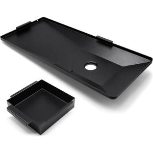 Hiorucet Grease Tray for Char Griller 5050, 5650, 5072, Texas Trio, 3070 Replacement Parts, Porcelain Enameled Steel 200163 Grill Drip Pan with Catch Pan for Chargriller Accessories.