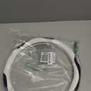 Carodi Leather Car Steering Wheel Cover, Elegant, Fashionable, Comfortable, Non-Slip, Breathable, Universal 15 inch, Black and White