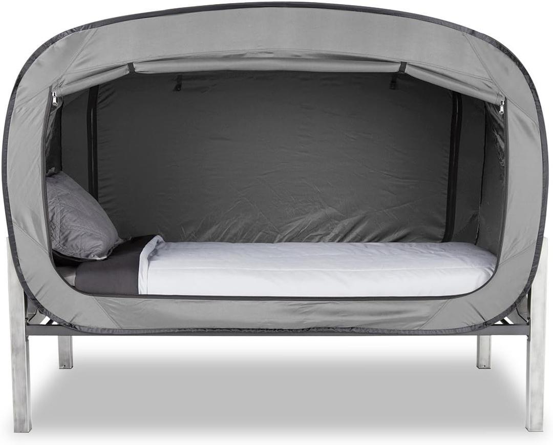 Privacy Pop Bed Tent (Twin) - Gray