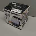 Elite Gourmet EKT1001 Electric 1.0L BPA-Free 1100W Glass Kettle Cordless 360 Base, Stylish Blue LED Interior, Handy Auto Shut-Off Function  Quickly Boil Water For Tea & More, Black