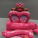 Toddler Vanity Magic Makeup Set Table & Chair Girl Toy Automatically Mirror with Music Light Pink Toys for 2 3 4 Year Old Girl Hair Salon Pretend Play Princess Dress Up Playset Valentine Gift age 3-5