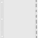 Avery Big Tab Printable White Label Dividers for 3 Ring Binders, 8 Tabs per Set, White, Great for Office Supplies, School Supplies, Organizing, and More (4 Sets of 14433)