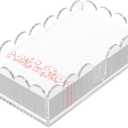 YAGELI Clear Acrylic Napkin Holder  Elegant Scalloped Tray for Bathroom, Kitchen, Dining Room  Flat Paper Towel & Disposable Napkin Holder for Weddings, Hotels, and Home Use(9.3x5.3x2.5 inch)