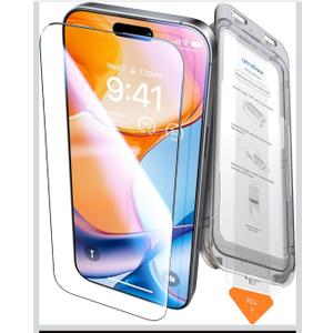 UltraGlass Unbreak TOP 9H+ Glass for iPhone 16 Pro Screen Protector [100% Anti Glare & Military Grade Shatterproof] Screen Protector 16 Pro Tempered Glass Full Coverage, Longest Durable 16Pro, 1 Pack