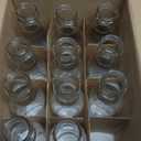 nicebottles Clear Glass Beverage/Sauce Bottles, 12 Oz, Black Caps - Case of 11