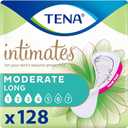 TENA Incontinence Pads, Bladder Control & Postpartum for Women, Moderate Absorbency, Long & Thin, Intimates - 128 Count