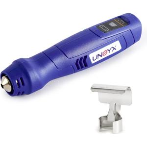 Cordless Heat Gun for Crafts,600Fast Heating,Rechargeable Mini Hot Air Gun for Shrink Wrapping,Epoxy Resin,Vinyl Wrap,Electronics,Candle Making,Embossing,Phone Repair,DIY (Blue)