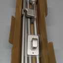 ENJOYBASICS No Drill Curtain Rods for Window 28 to 60 Inches, 5/8 Inch Diameter Renter Friendly Drapery Rod with Adhesive Brackets without Drilling, Adjustable from 27 to 65 Inches, Nickel