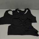 Hanes Women's Racerback Cotton T-Back Bralette (3 Pack) 2XL Black