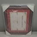 GMFrames 11x14 Diploma Degree Frame with Red Mat or Display 15x18 Certificates without Mat,Solid Wood,Cherry Finish with Intricate Black Rope Detail,UV Protection Acrylic