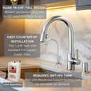 Westbrass D262-NL-05 Docalorah 10" 2-Handle Hot and Cold Water Dispenser Faucet (Tank Sold Separately), Polished Nickel