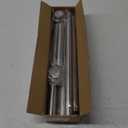 Shower Curtain Rod, 1" Diameter Heavy Duty Tension Shower Rod, Non Slip Adjustable 28-74 inch No Drill Shower Curtain Rods Spring Tension For Bathroom, Shower Stall, No Rust, Brushed Nickel