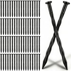 360 Pack Landscape Edging Spikes 7.7 Inch, Spiral Plastic Landscape Anchoring Spikes Bulk for Weed Barrier, Paver Edging, Landscape Fabric, Artificial Turf, Lawn Garden Yard