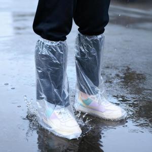 2 x 10 Pairs Waterproof Shoe Covers for Rain,Non-Slip Indoor Outdoor Rain Cover for Shoes,Disposable Plastic Rain Shoe Covers,Plastic Over shoes for Men Women,Water Proof Boot Protector(Clear,Larger)