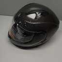 SPARK DOT Approved Modular Flip-Up Dual Visor Motorcycle Full Face Helmet for Adults Men & Women (Carbon Fiber, X-Large)