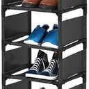 10 Tiers Shoe Rack, Space Saving Shoe Shelf Organizer, Tall Narrow Shoe Rack for Door Entryway, Closet