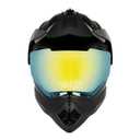 Orthrus Youth Dirt Bike Helmet DOT Kids Dual Sport Full Face Helmets (Black, S)