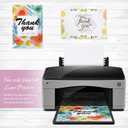 Geosar 100 Sheets Linen Cardstock 4 x 6 Invitation Heavy Weight Printer Paper 92lb 250GSM Index Cardstock for Printer Postcards Blank Flash Note Greeting (White)