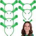 Green Ears Headbands Halloween Head Wrap Hair Accessories Cute Hair Band for Adult Kids Halloween Cosplay Decoration