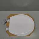 BEMIS 500EC 390 Toilet Seat with Easy Clean & Change Hinges, 1 Pack Round, Cotton White