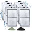 Zuqqony 8 Pack PF-S Filter Cartridges Only Compatible with Silenstream PF10 Power Filters, Replacement Aquarium Carbon Cartridge with Zeolite, Size 5.5 in L x 3.1 in