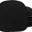 Klear Vu Gripper Non-Slip Mid Century Modern Shell Chair Cushion, Assembled in USA, Extra Thick Fill, Omega Upholstery Fabric, Set of 4 for Dining Room and Kitchen, 4 Count (Pack of 1), Midnight Black