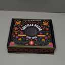 Uno Casa Cast Iron Tortilla Press 8 Inch - Tortilla Maker Press, Pre-Seasoned Roti Maker with 100 Pcs Parchment Paper - Heavy Duty Quesadilla Maker for Homemade Flatbreads, Rotis, Empanadas