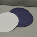 120 Pcs Navy Blue Paper Placemats, 13.5 Inch Disposable Scalloped Placemat Disposable Table Place Mats Decorative Paper for Birthday Wedding Banquet Thanksgiving Holiday Graduation Celebration Party