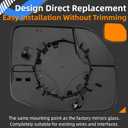 Driver Side Mirror Replacement for Ford Maverick 2022 2023 2024 - Left Side Rear View Mirrors Glass