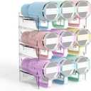 Reusable Stackable with Handle Compartment Water Bottle Tumbler Organizer for Stanley 40oz with Handle Cup, Larger Holder Stanley Cup Accessories for Pantry, Cabinet & Kitchen Organization and Storage