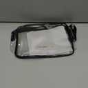 Icramsy Clear Makeup Bag,2 Pack TSA Approved Toiletry Bag Travel Toiletry Bag Hanging Makeup Cosmetic bag for Women Men (Black)