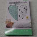 SwaddleMe by Ingenuity Compression Baby Swaddle Pod, Two-Way Zipper for Easy Diaper Changes, Improves Sleep & Calms Startle Reflex, 0-2 Months, 1.0 TOG, 2-Pack - Little Bees