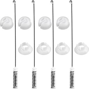 Updated W10780045 Washer Suspension Rod Kit 4pcs by Funmit Compatible with Whirlpool Kenmore Amana Maytag Models WTW4800BQ1, NTW4516FW2, 11020102310, NTW4516FW0, NTW4516FW1, W10537442, 26.7in