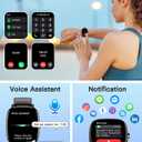 Smart Watches for Men Women with GPS Built-in, Answer/Make Calls, 1.95" Smartwatch for iPhone/Android Phones, Fitness Watch with Heart Rate/Sleep Monitor 100+ Sports Modes IP68 Waterproof (Black)