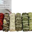 SOUL STICKS Smudge Stick Variety Gift Set | Bulk Sage Bundles for Space Cleansing | Smudging Wand Gift Set with Smudge Guide (Essential Sage, 6 Pack)
