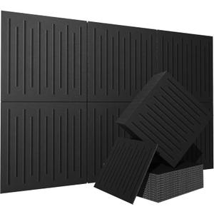 6 Pack Acoustical Wall PanelsTEMGCUAM 60" x 40" Large Art Acoustic Panels, Decorative Acoustic Panels, Sound Absorbing Wall Panels for Home, Office, Recording Studio