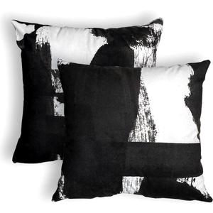 Vineland Throw Pillow Covers Set Black and White Abstract Farmhouse Cushion Case 20 x 20 Inches,Double-Sided Printing, Square Decorative Pillowcase for Home Car Sofa Decor
