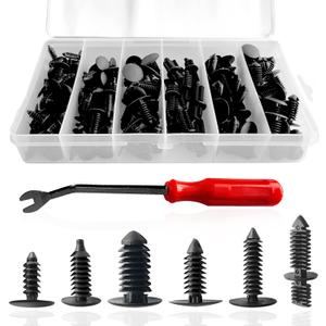 2 x 146PCS Auto Body Clips Nylon Bumper Shield Retainer Clip, Fender Flar, Blind Rivet & Rocker Moulding Clips, with Fastener Remover