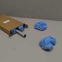 FurnisHIQ 25.5 Windshield Cleaner Tool, Longer & Strong Absorbent Car Window Cleaner with 5 pcs Washable Pads and 2 pcs Spray Bottles for Car and Home Window, Blue