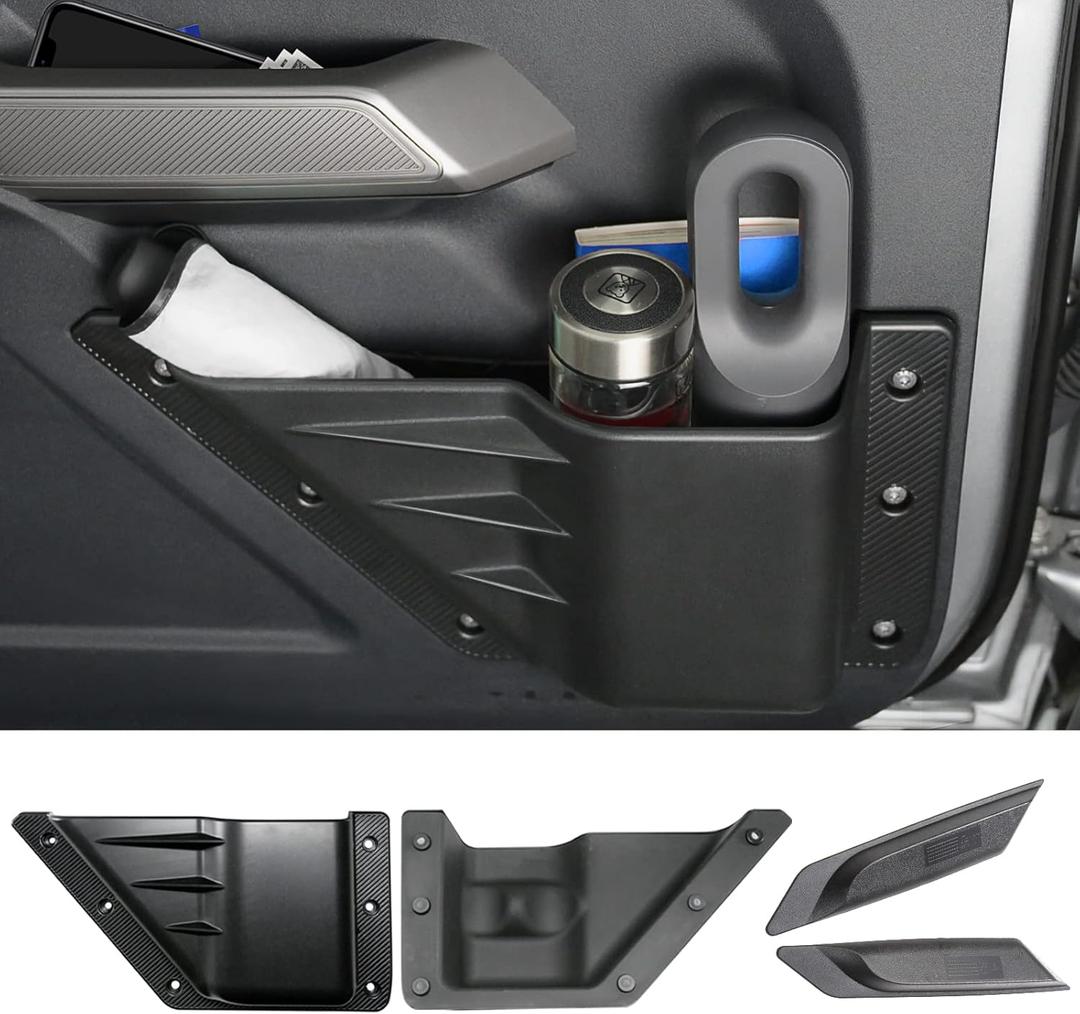 Mabett Front Door Pocket and Inner Door Handle Storage Organizer for Ford Bronco Accessories 2/4-Door 2026, 2021-2025