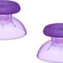 eXtremeRate Full Set Shell with Buttons Touchpad Cover, Clear Atomic Purple Custom Replacement Decorative Trim Shell Front Back Plates Compatible with p s 5 Controller BDM-030 BDM-040 BDM-050