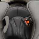 VCAN Bluetooth Integrated Full Face Motorcycle Helmet with Dual Visor (Medium, Flat Black Flag)