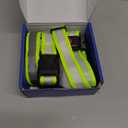 ChalkLit Light Up Dog Harness, No Pull Led Dog Harness Glow-in-The-Dark for Night Walking, USB Rechargeable Lighted Safety Vest for Medium Large Dogs, Adjustable Soft Mesh Fully Illuminated(Green, L)
